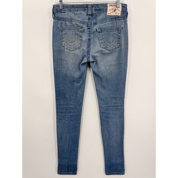 TRUE RELIGION Stella Mid Rise Skinny Jeans Size 25 - Picture 3 of 7